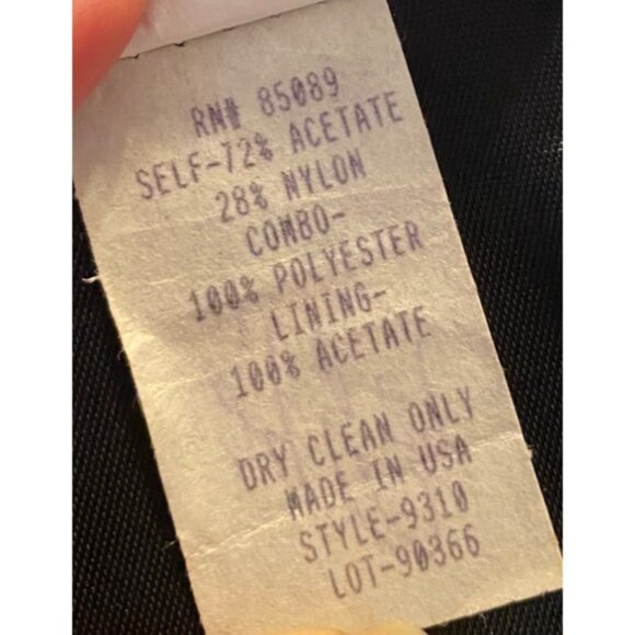 Another Thyme Floral Embroidered Blazer Black Sheer Sleeves Blouse XL - Picture 4 of 9